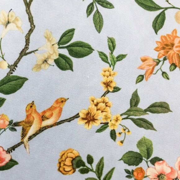 Amur Blue Floral Ruffle Off-Shoulder Mini Dress Size 2 - Picture 11 of 11